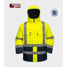 workwear oi vis 3m reflexivo segurança jaqueta de inverno equipamentos de proteção individual